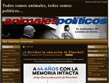 Tablet Screenshot of animalespoliticos.com